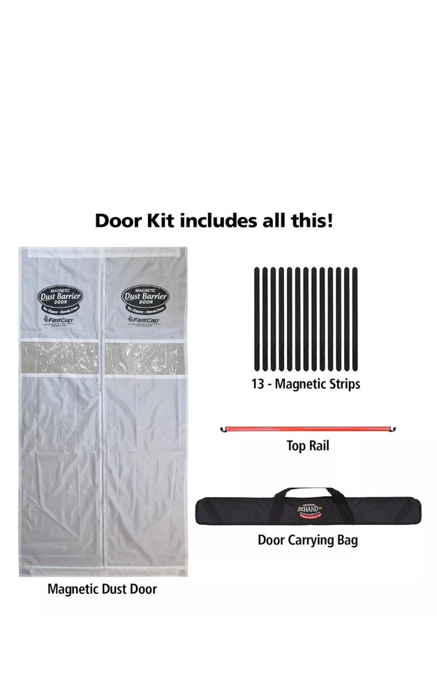 FastCap 3rd Hand 38-1/2" Magentic Dust Barrier Door