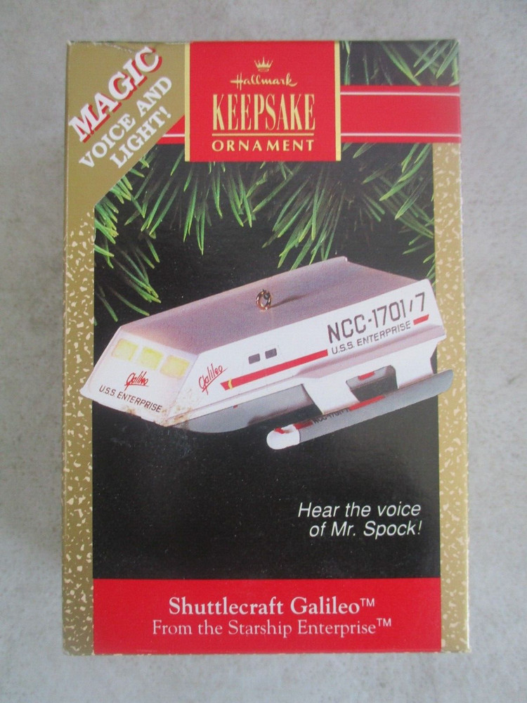 HALLMARK KEEPSAKE ORNAMENT STAR TREK SHUTTLECRAFT GALILEO