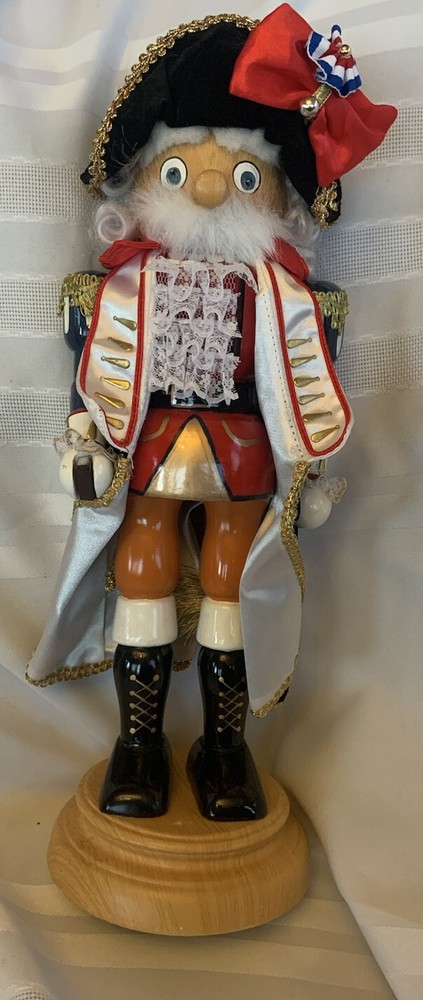 Exquisite Fine Nutcracker Music Box George Washington/colonial Read