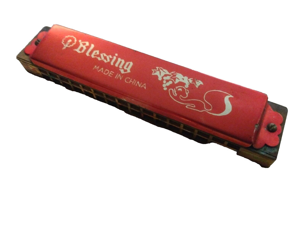 🎶Vintage Blessing Harmonica Pre-owned, lots of character 