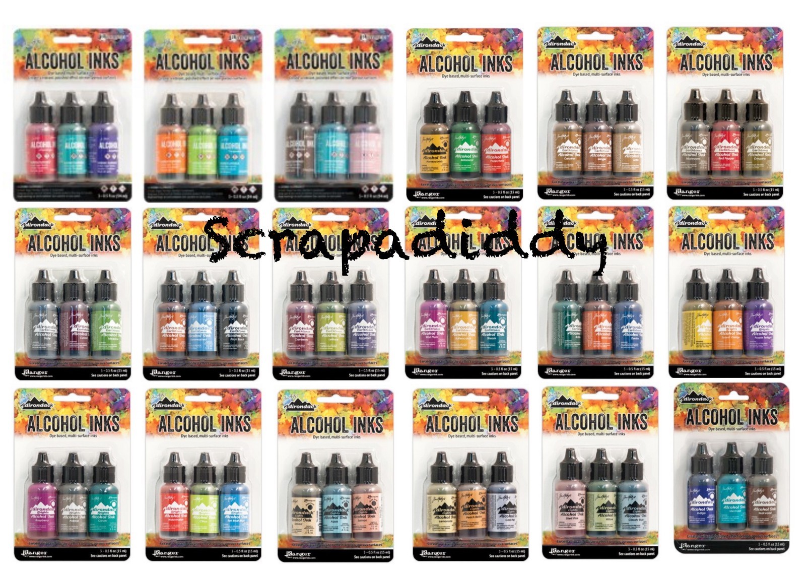 Ranger Tim Holtz Adirondack ALCOHOL INKS + MIXATIVES- Sealed 3 Pack YOU CHOOSE