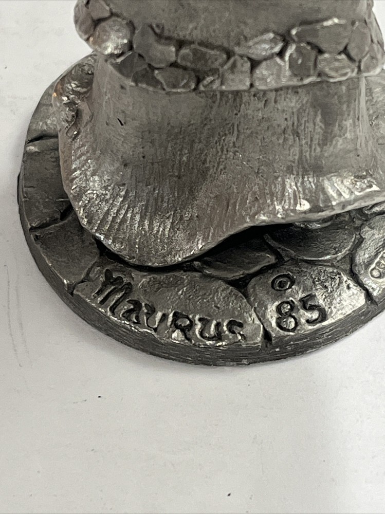 Vintage Bob Maurus for Gallo Solid Pewter Wizard/ Mage Goblet Wine Chalice 1985