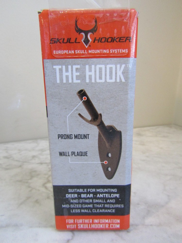 NIB Skull Hooker European Skull Single Mounting System Brown