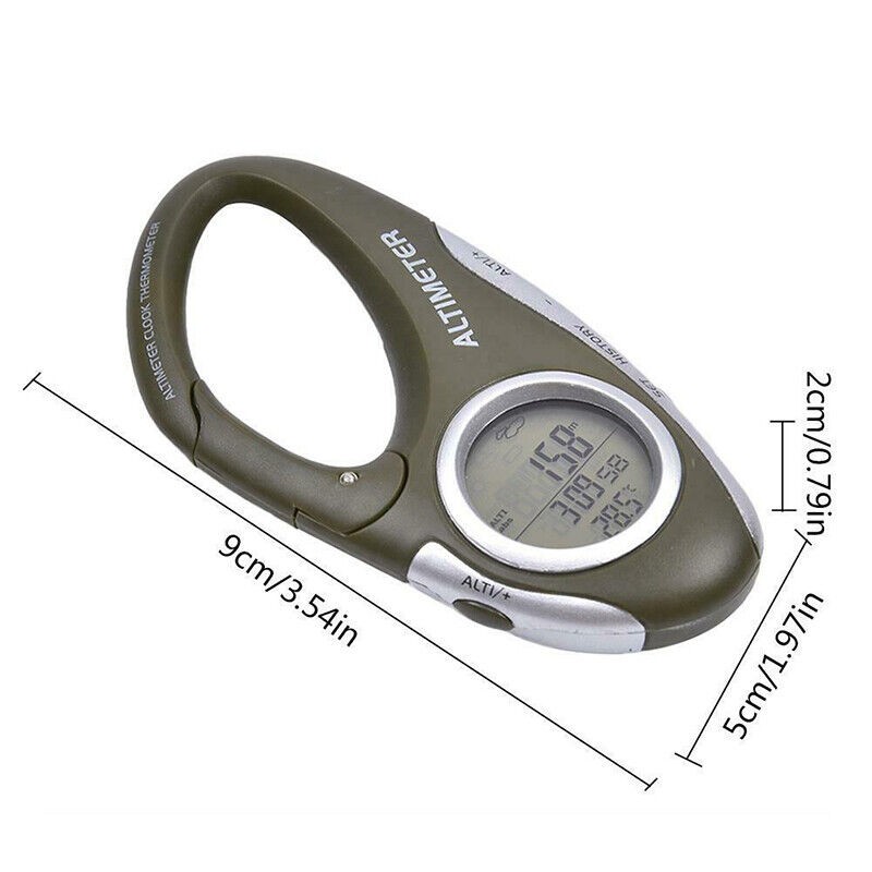 Hiking Mountaineering Digital Altimeter Barometer with Thermometer Backlight
