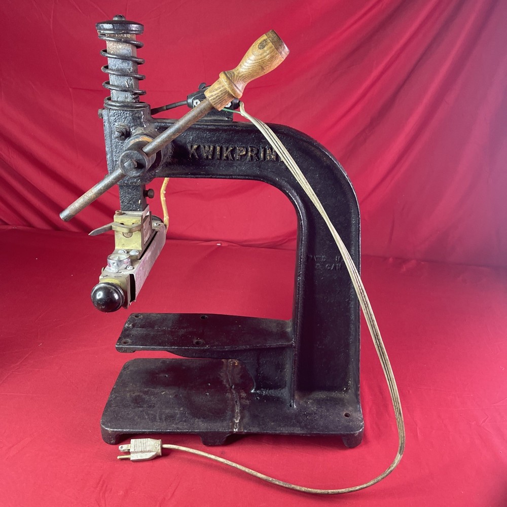 Kwikprint (Model 55) Hot Stamping Foil Stamp Machine - Read Description!