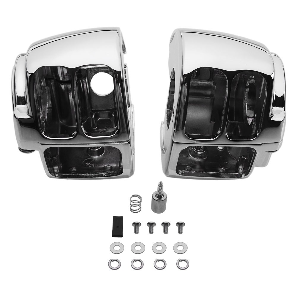 Hand Control Switch Housing Switch Cap Fit For Harley Softail Heritage 1996-2010