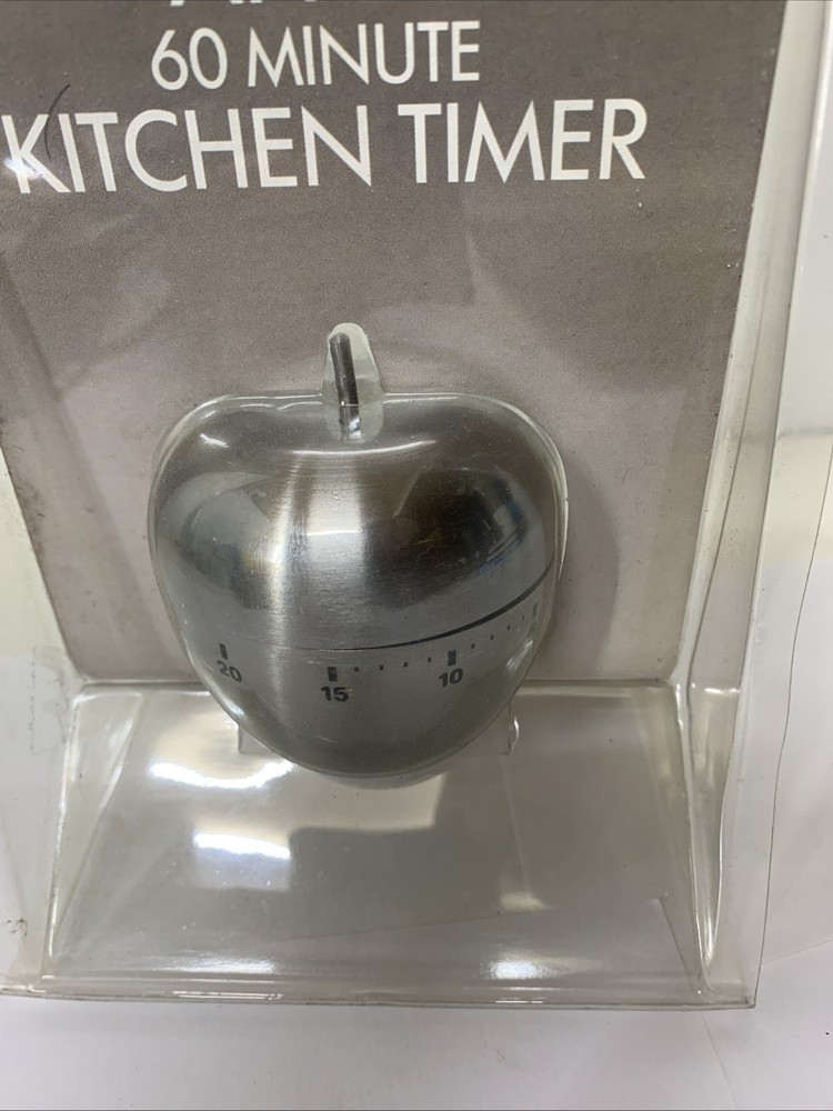 Apple Stainless Steel 60-Minute Kitchen Timer 7258
