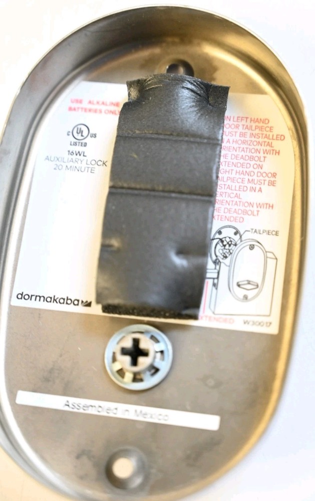Dorma-Kaba Multihousing RD01-U15 InSync DB Lock Kit Deadbolt Satin/Brush Chrome