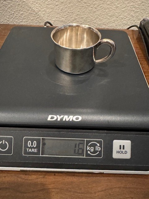 Vintage 950 Sterling Silver Baby Cup (46 grams)