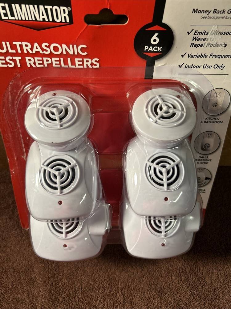 Eliminator Ultrasonic Pet Repellers 6 Pack Brand New