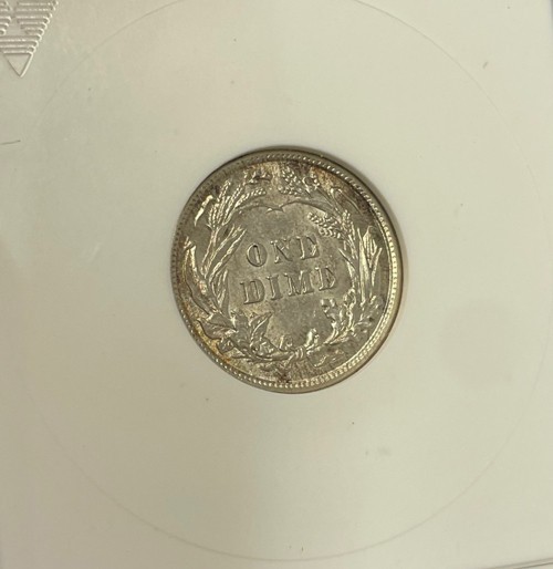 U.S. - 1913 Silver Barber Dime (ANACS AU 58)