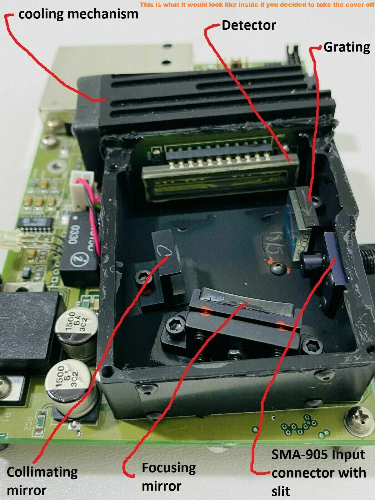 B&W TEK Optical Spectrometer - RAMAN SPECTROMETER PARTS- GREAT LEARNING PROJECT