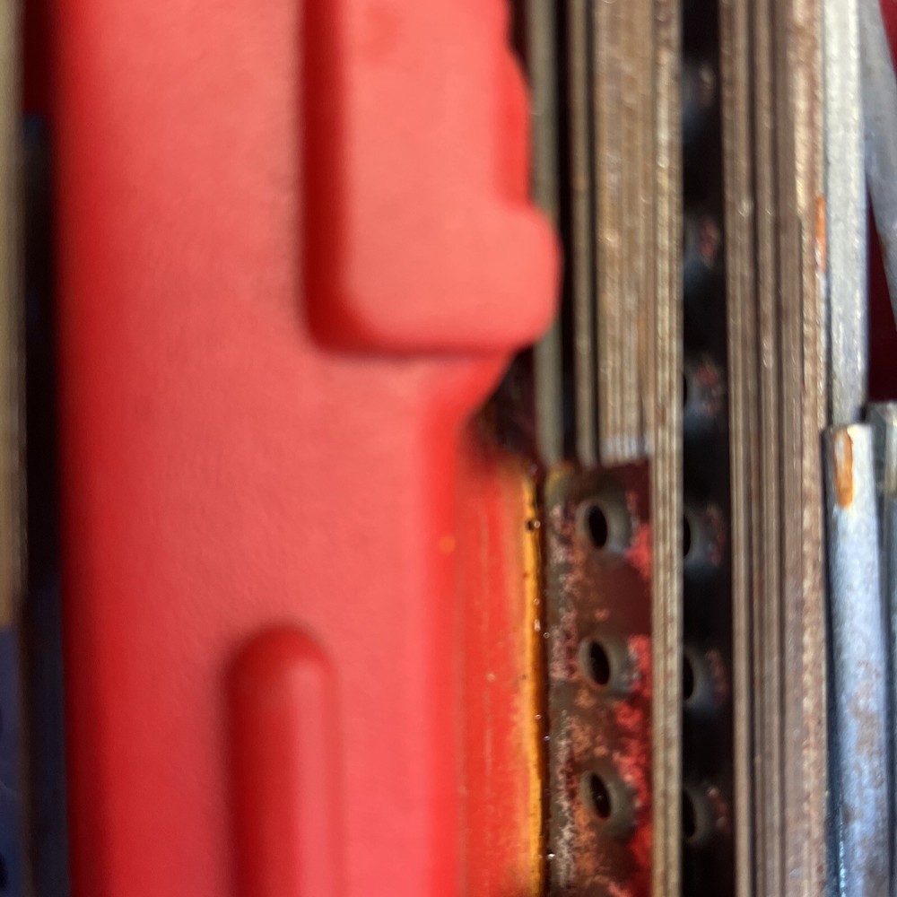 Vintage 1970’s Gabriel ERECTOR SET in Red Plastic Case