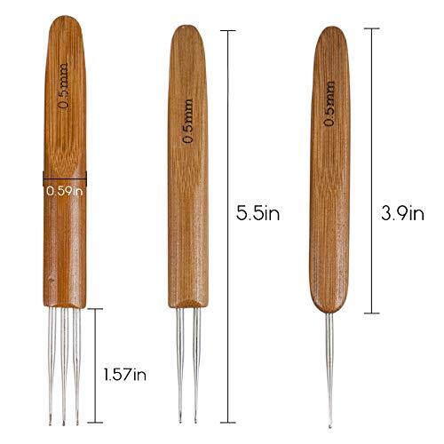 Dreadlock Crochet Hook, Dread Locks Loc Needle for Braid Craft 0.5mm...