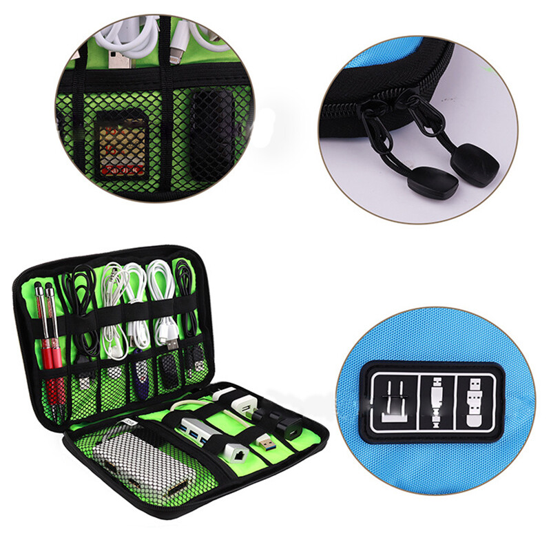 Electronics Accessory Organizer Bag Multipurpose Travel Storage Portable Case