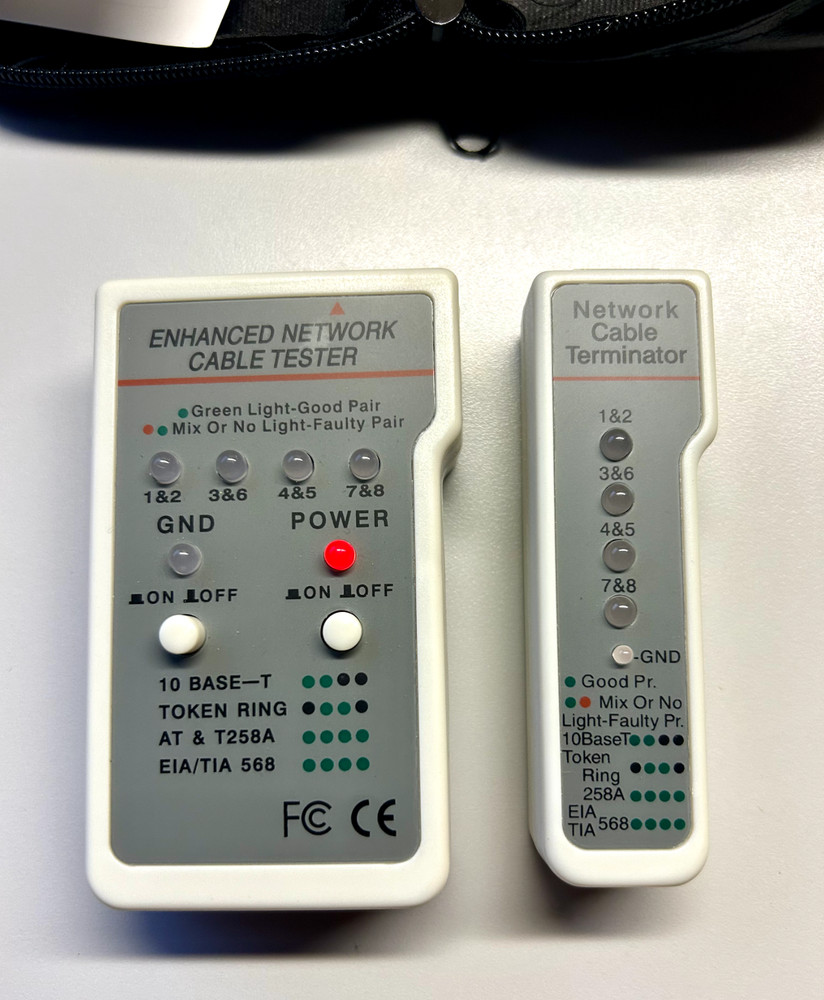 ENHANCED NETWORK CABLE TESTER NETWORK CABLE TERMINATOR MODEL #251452
