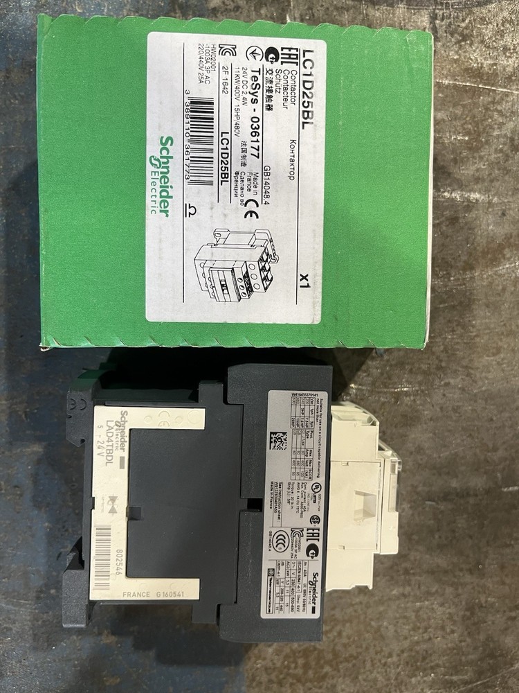 SCHNEIDER CONTACTOR TeSys LC1D25BL