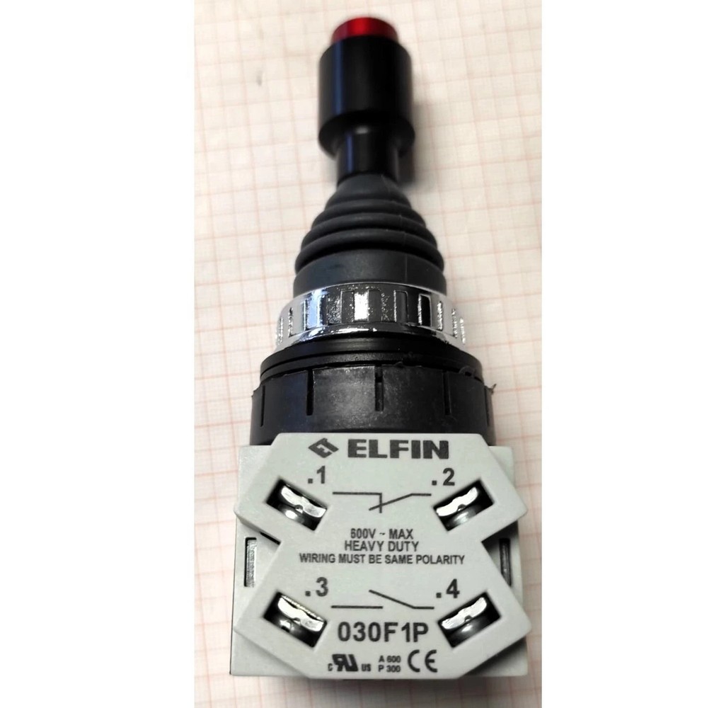 New Elfin 030MTTTTNB 4-Position Control Joystick Switch 4 Spring Return 2NO+2NC