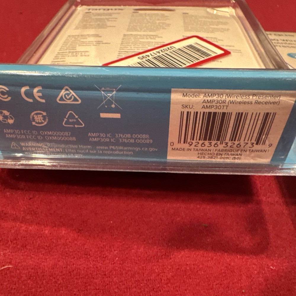 Lot 2 Targus Wireless USB Presenter With Laser Pointer - AMP30TT