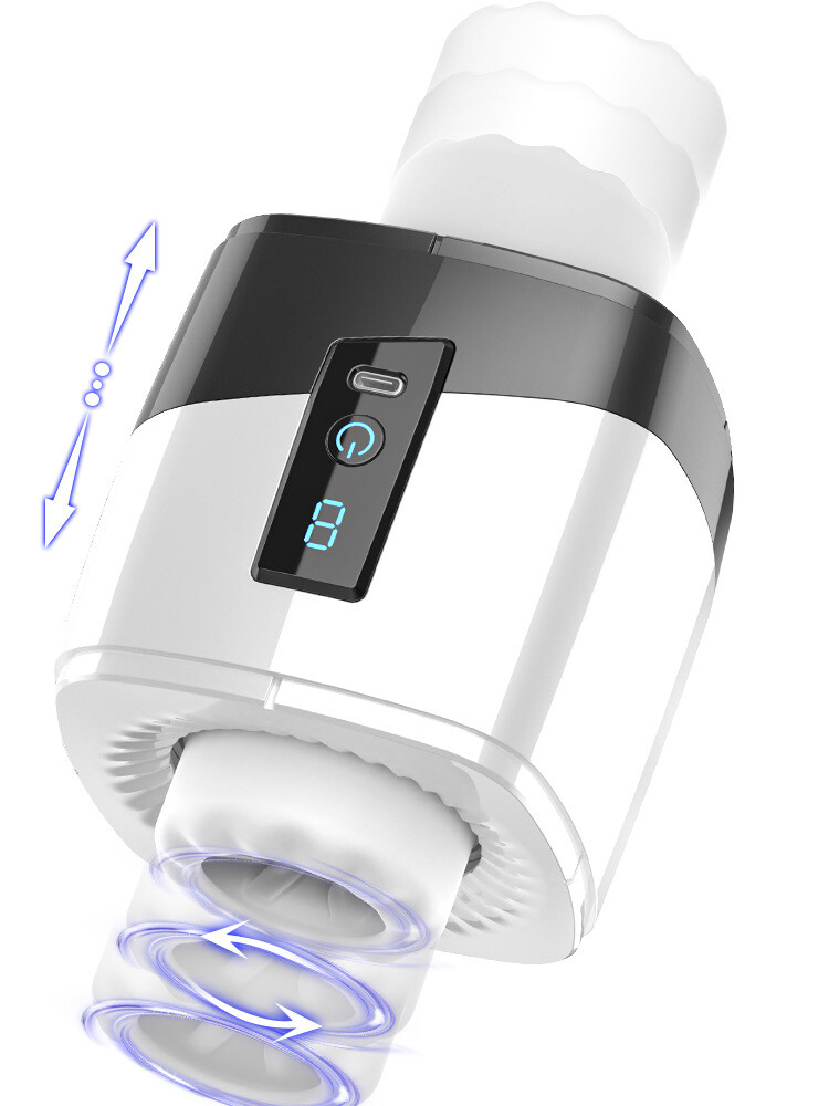 Male Masturbaters Automatic Handsfree Rotating Thrusting Cup Stroker Men Sex Toy