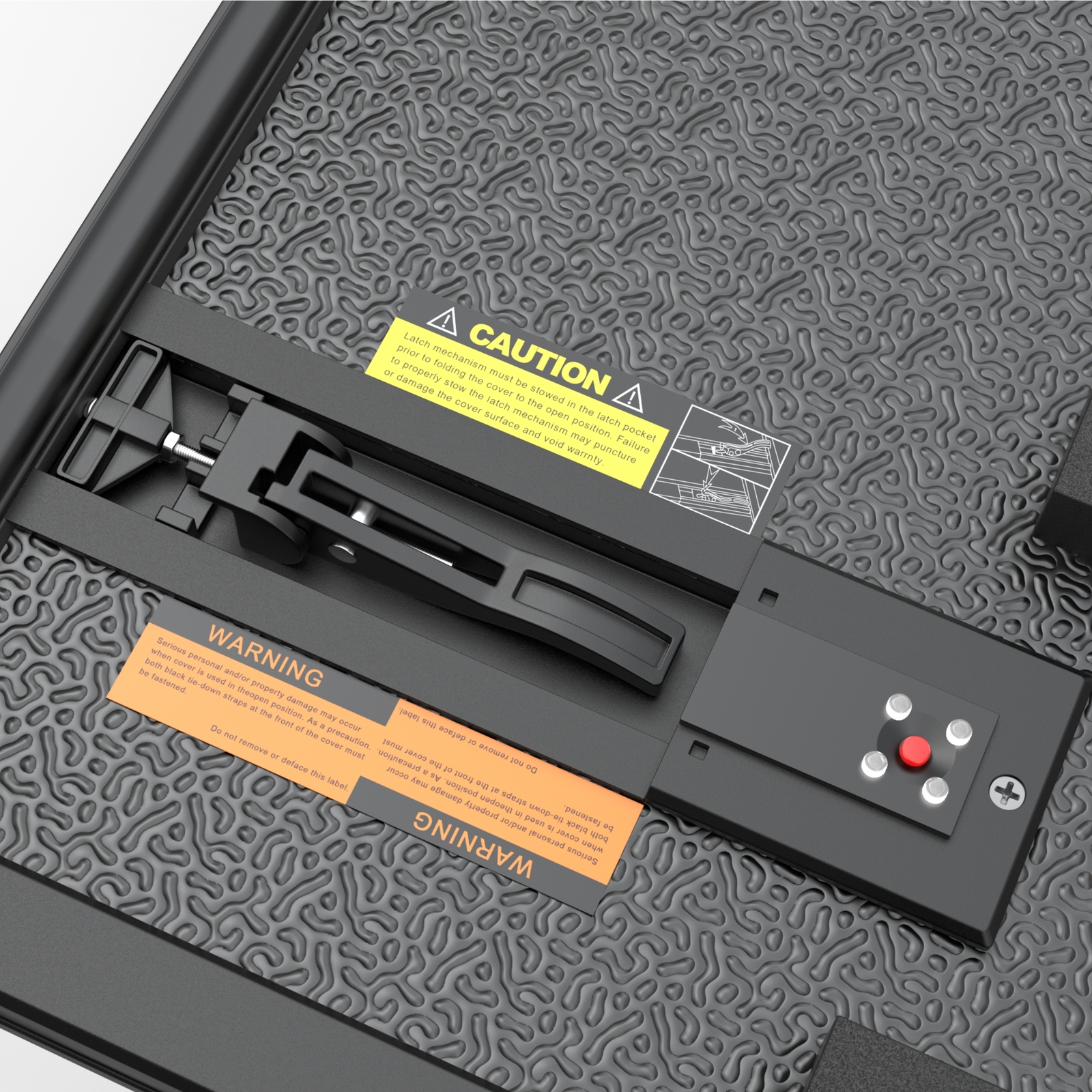 5.5FT 4-Fold Hard Solid Tonneau Cover For 2014-2024 Toyota Tundra Truck Bed