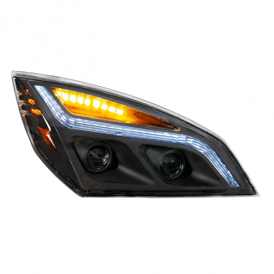 LED Projection Headlight w/ Position Light f/ Freightliner Cascadia - Passenger