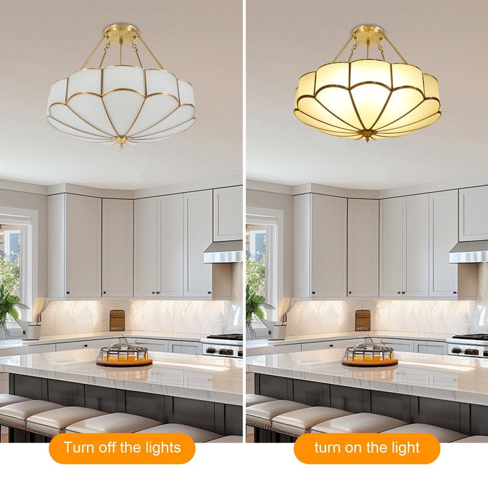 Ceiling Light Gold Ceiling Light Fixture Ceiling Lamp for Bedroom Kitchen