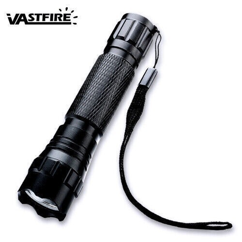 500Yards Hunting LED White Flashlight Night Torch Light Offset 20mm Rail Mount