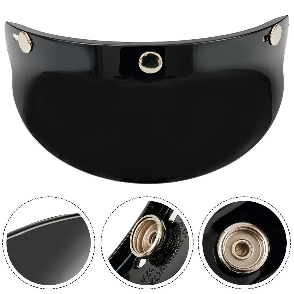 Durable Motorcycle Helmet Peak Helmets High Quality Material PC 3-Snap Replacement