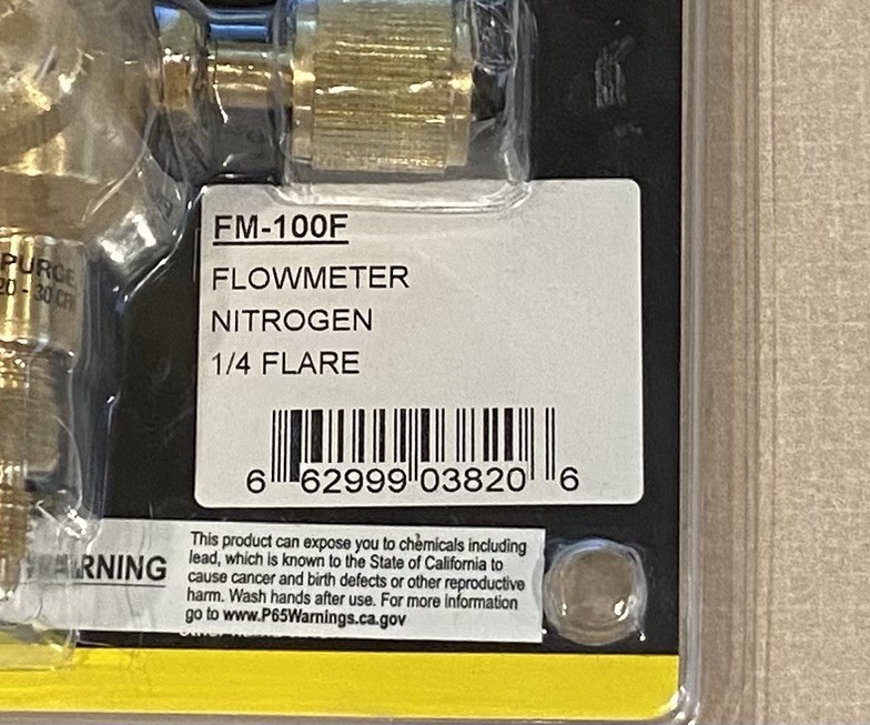 Goss Nitrogen Flowmeter