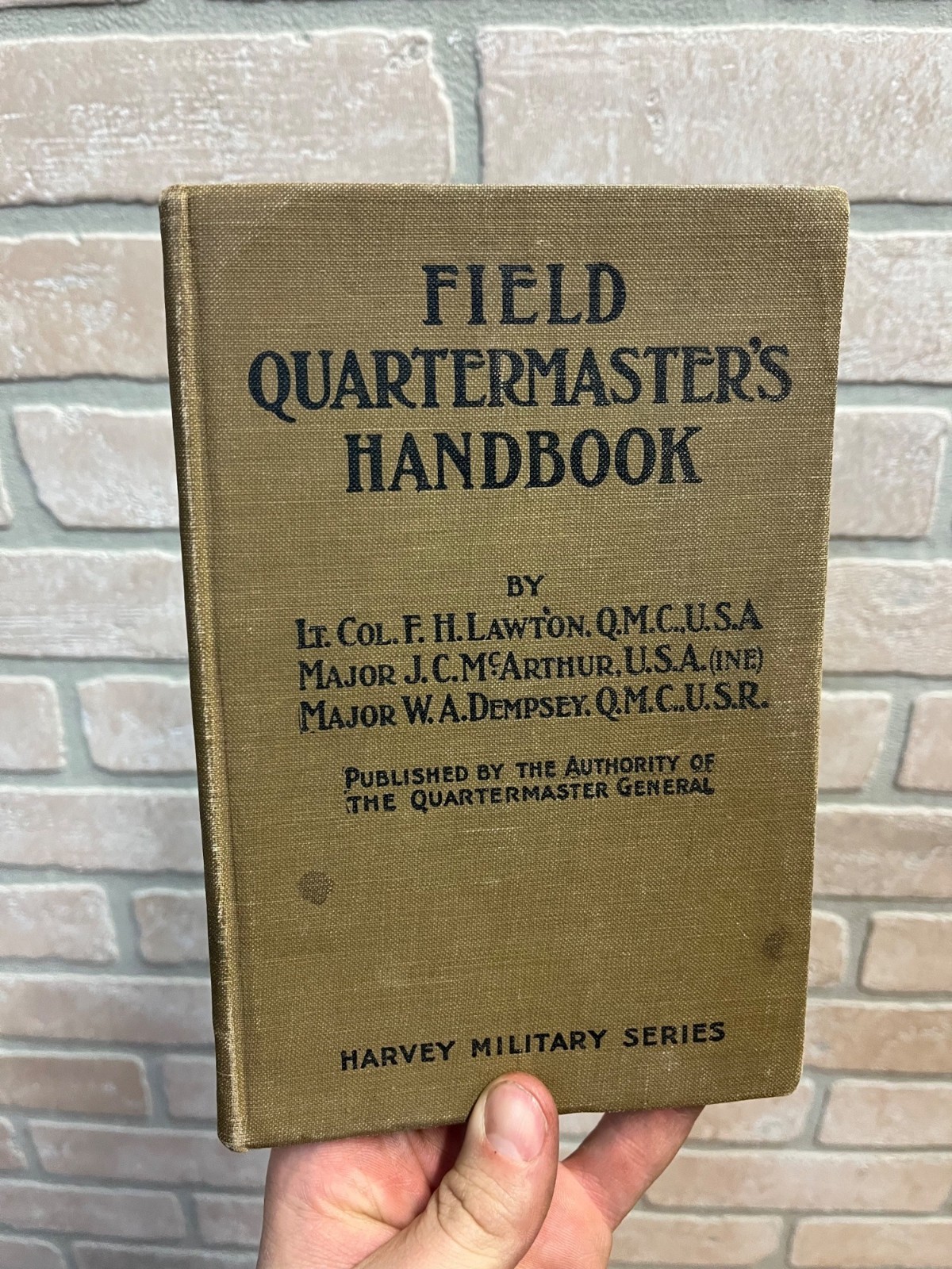 Vintage WWI Field Quartmasters Handbook 1917 Havery Military Series US Army Book