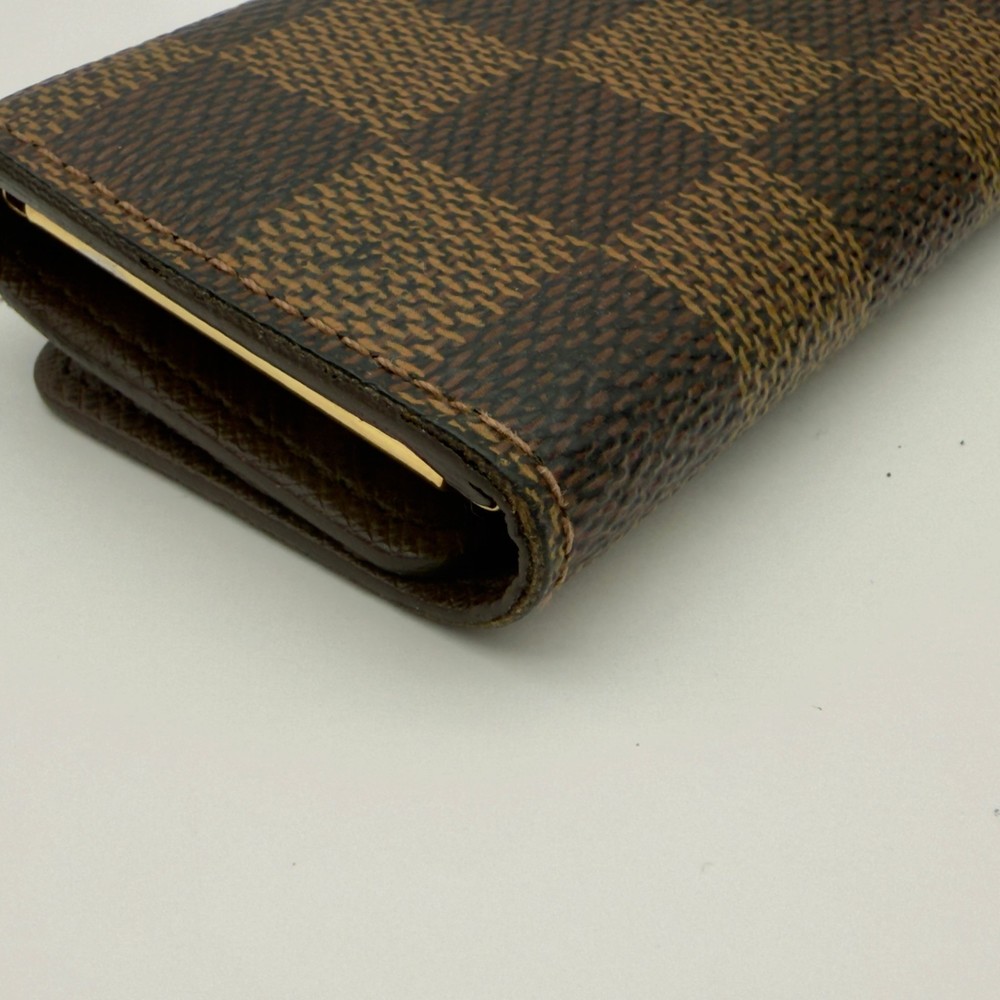 Louis Vuitton Damier Ebene Multicles 4 Key Case Brown Authentic Japan