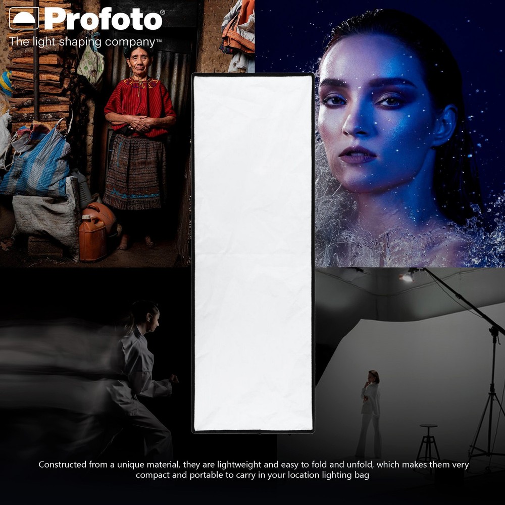 Profoto Clic 1x3 Feet Lightweight Portable Softbox and Softgrid Bundle