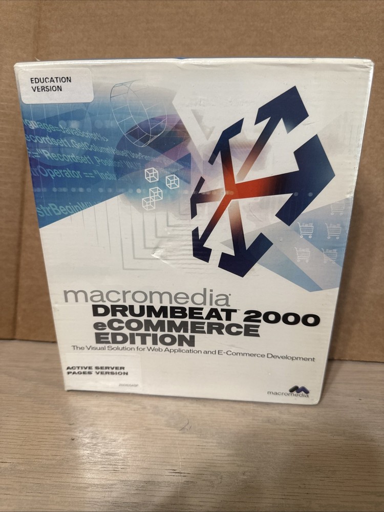 Macromedia Drumbeat 2000 e-Commerce Edition Sealed Education Version