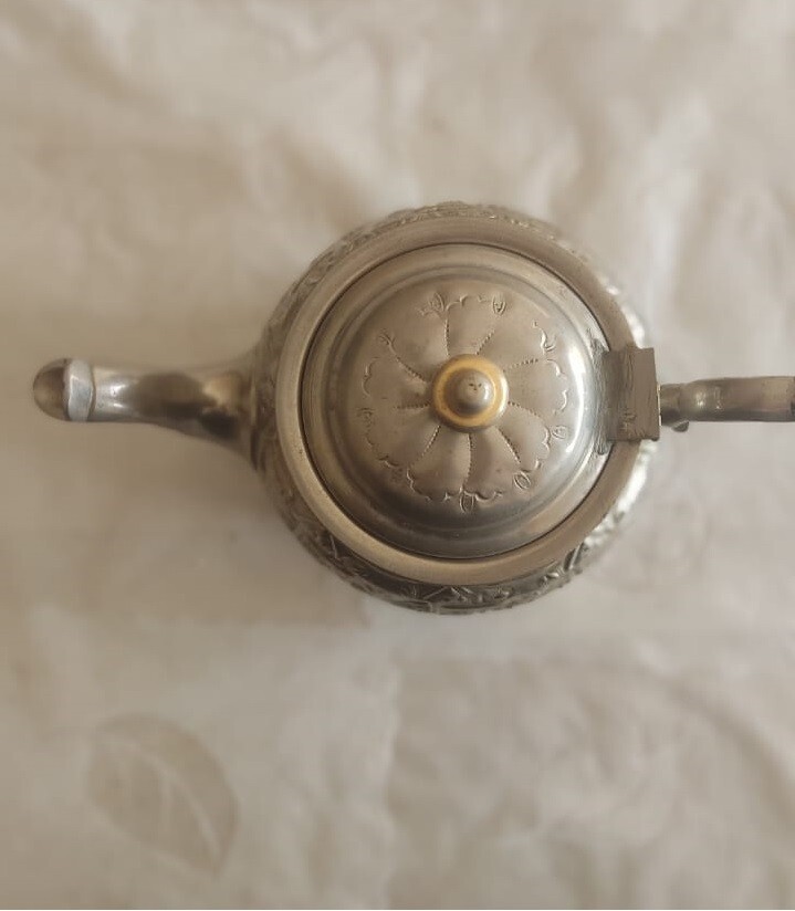 Vintage Moroccan Teapot | Elegant Tea Serving for Moroccan Mint Tea - Medium