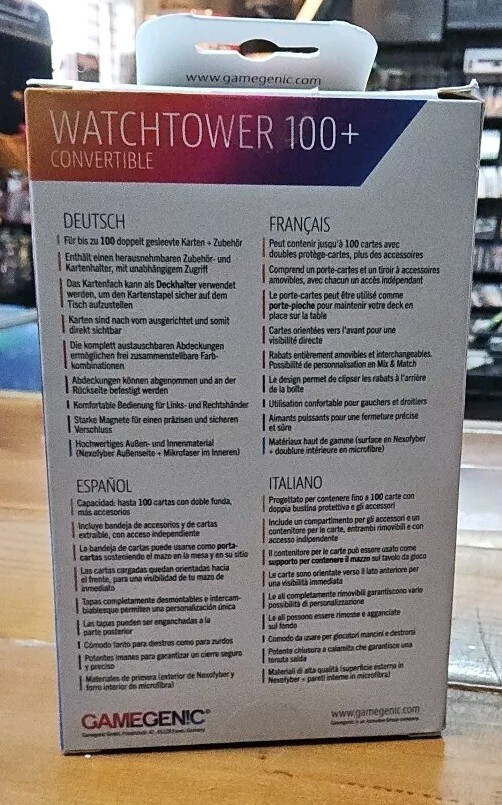 Gamegenic Watchtower Deck Box 100plus Green