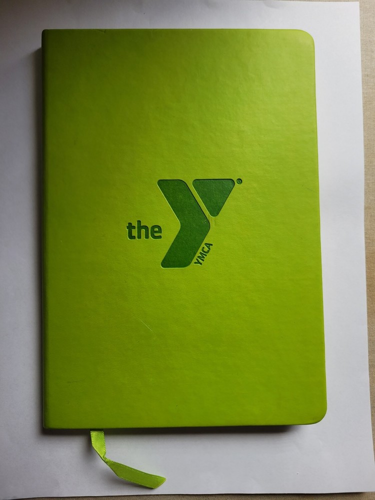 YMCA Green Hardcover Notebook 8 X 6 New