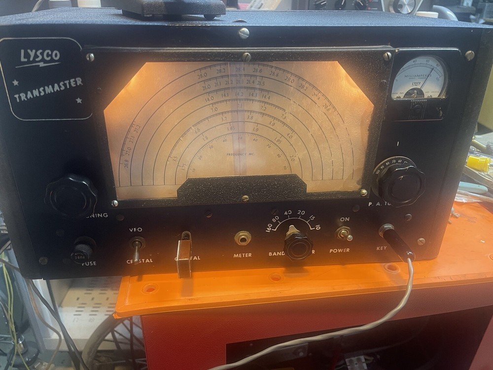 LYSCO 500 Transmaster CW Transmitter Ham Radio Rare Ive Never Seen One