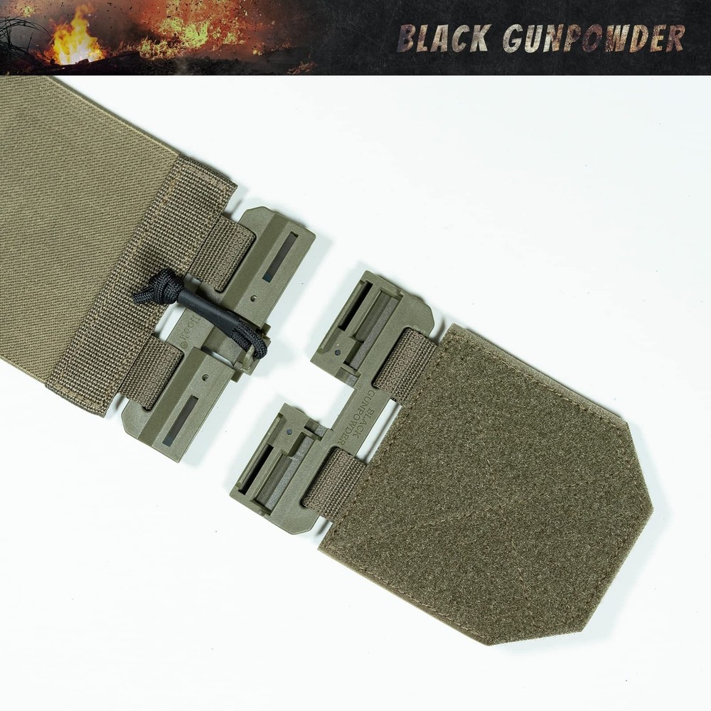 Elastic Tactical Quick Release Cummerbund Elastic String Magnetic Buckles Mod...