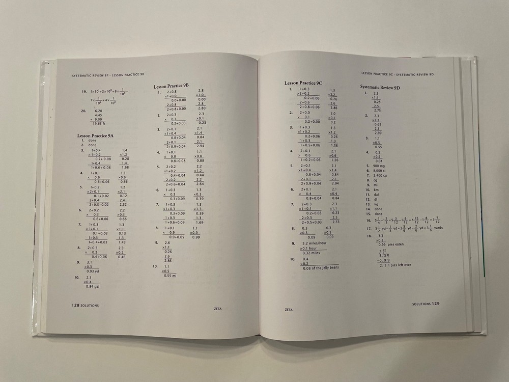 Math-U-See Zeta Set (no Integer Blocks or Algebra/Decimal Insert Kit)