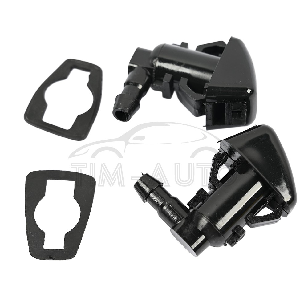 2 Pcs Fits 2008-2011 Ford Focus Windshield Wiper Water Spray Jet Washer Nozzle