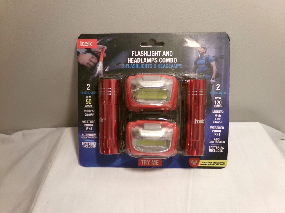 2 Itek Flashlight/Headlamp Combos