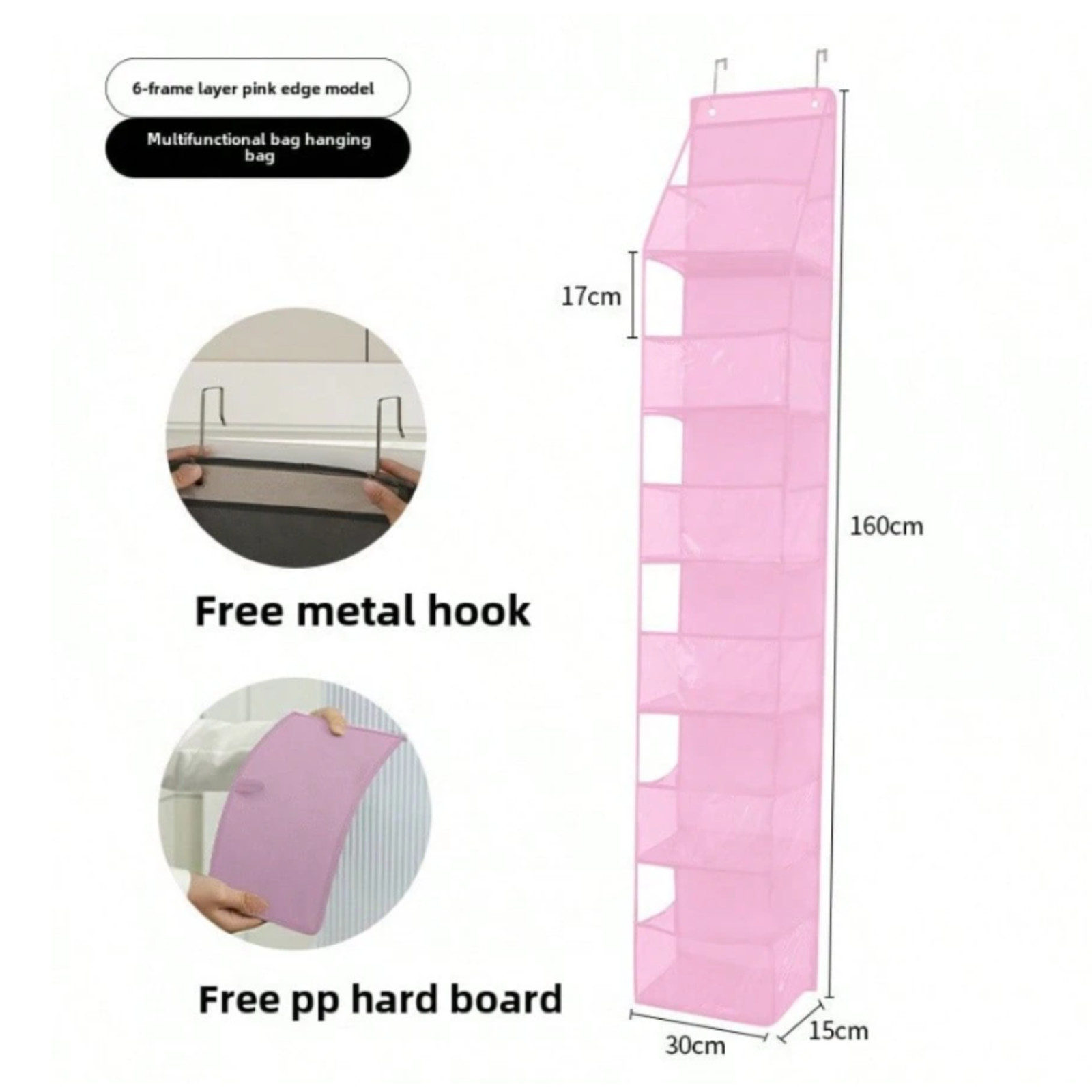 6 Shelf Over The Door Hanging Pantry Organizer Behind The Door Storage Organizer