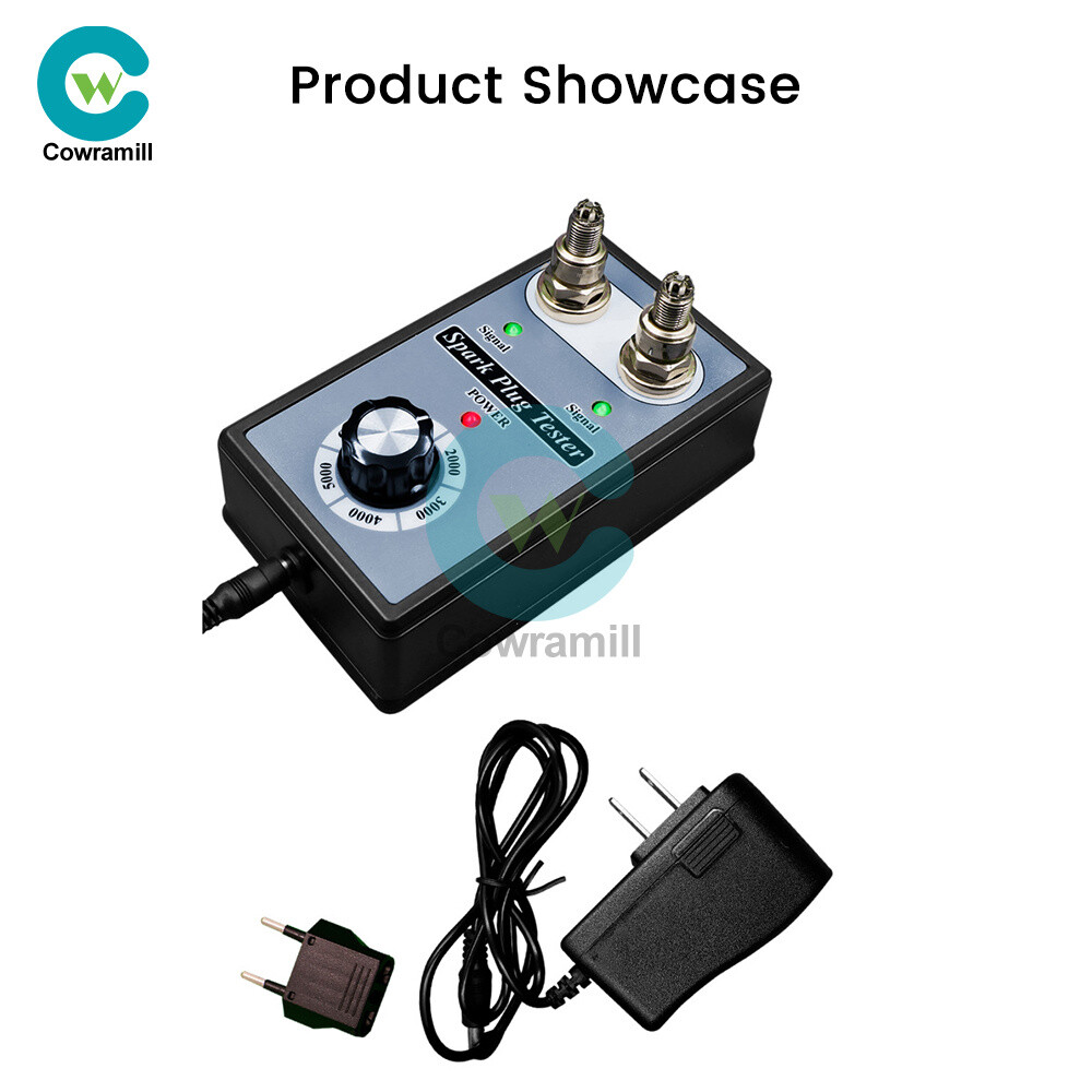 Dual Plug Car Spark Plug Tester 12V Gasoline Ignition Plug Diagnostic Analyzer