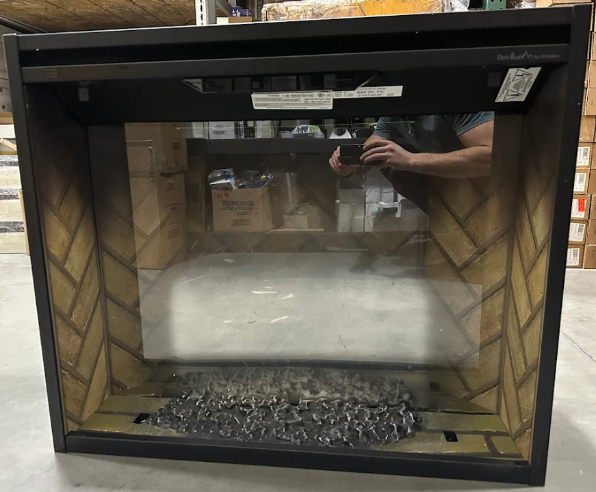 Dimplex Revillusion® 30" Built-in Electric Firebox (Model: RBF30) (Herringbone)