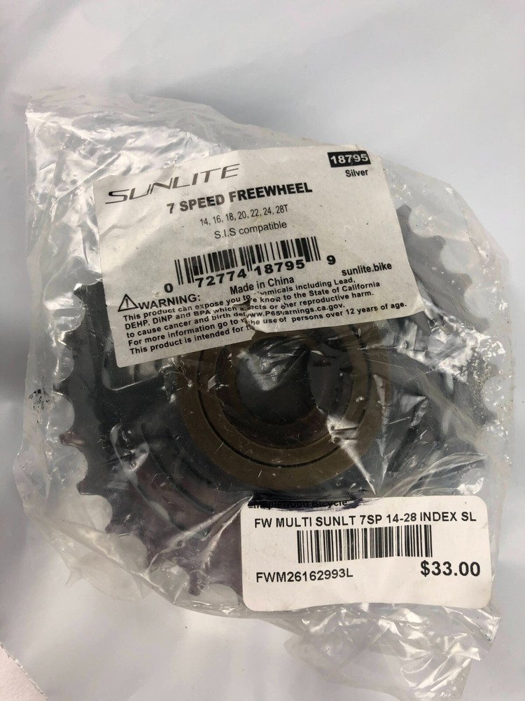 Sunlite 7 Spd Freewheel  14-28t