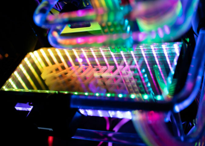 Custom Pic & Size Infinity Mirrored GPU Backplate GPU Side Panel RGB Gaming PC