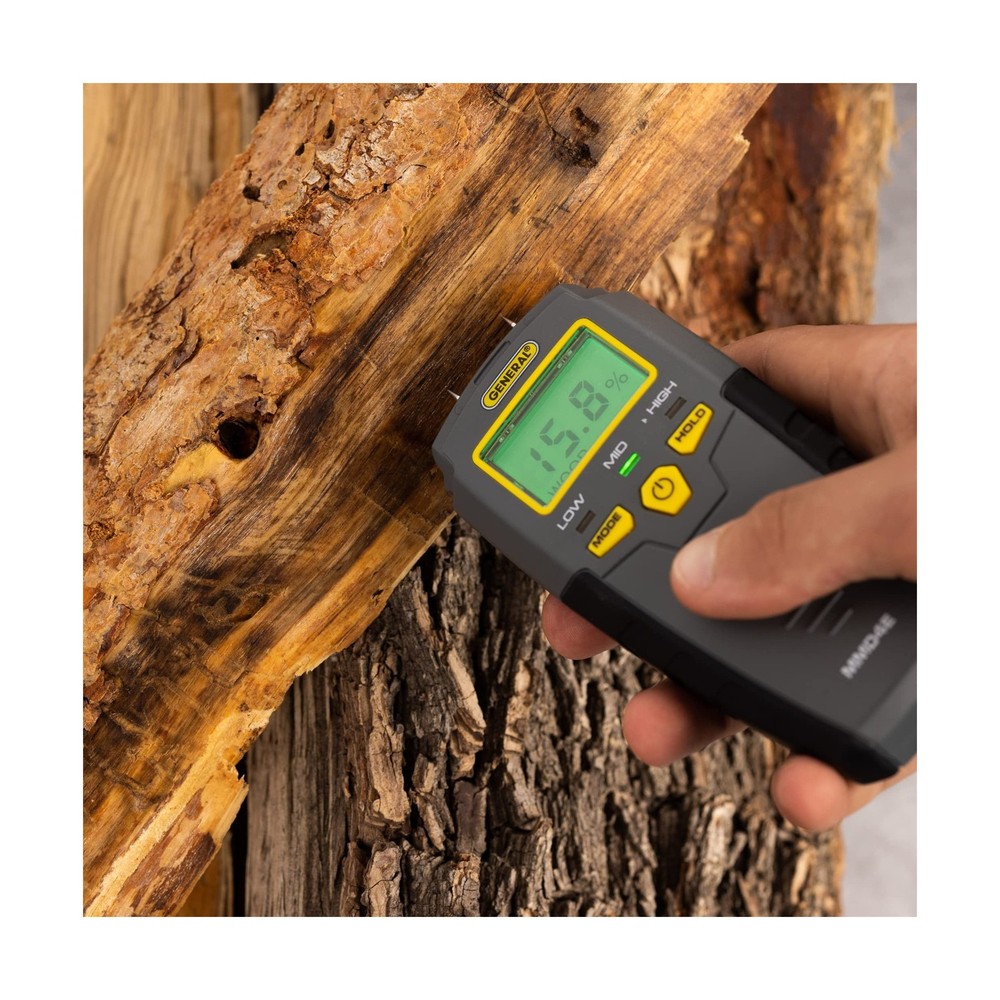 General Tools MMD4E Digital Moisture Meter, Water Leak Detector, Moisture Tes...