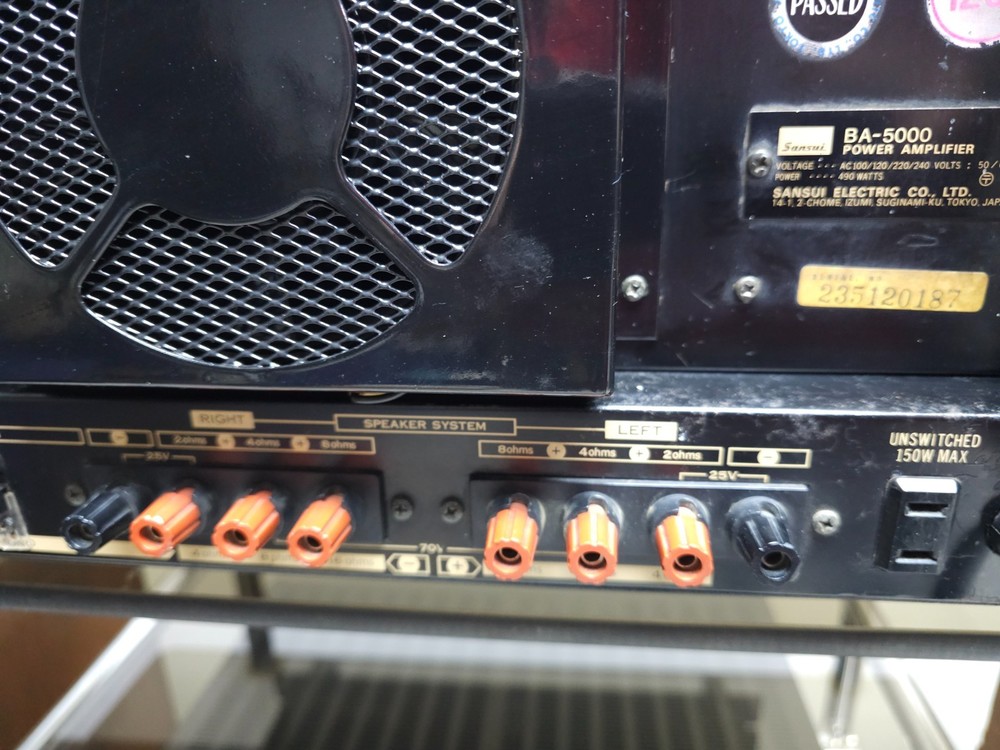 Sansui BA-5000 Power Amplifier Good Condition Serviced Operational