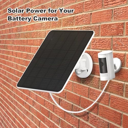 Solar Panel for Ring Camera, 5W Solar Panel Charger for Stick Up Cam/Pro 1 Pack